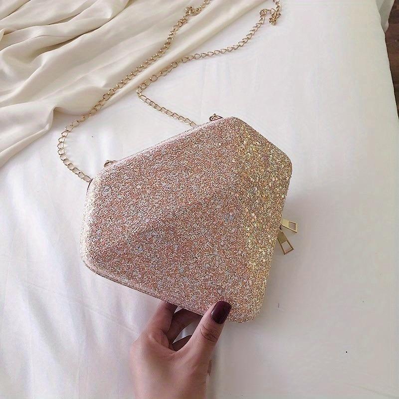 Pop Trendy Korean Edition Sequin Diamond TYPE Shoulder Bags Versatile Bag Women's One Shoulder Crossbody Bag