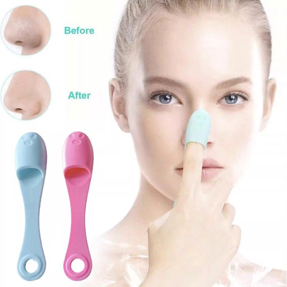 Silicone Nose Brush Cleaning Blackheads Pores Finger Set Soft Cleansing Brush Beauty Clean Tool