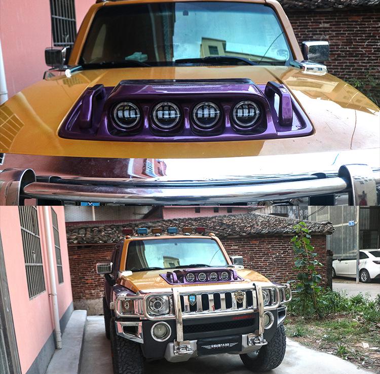 Hummer H3 Hood Scoop Spotlight & Light Kit for Exterior Accessories