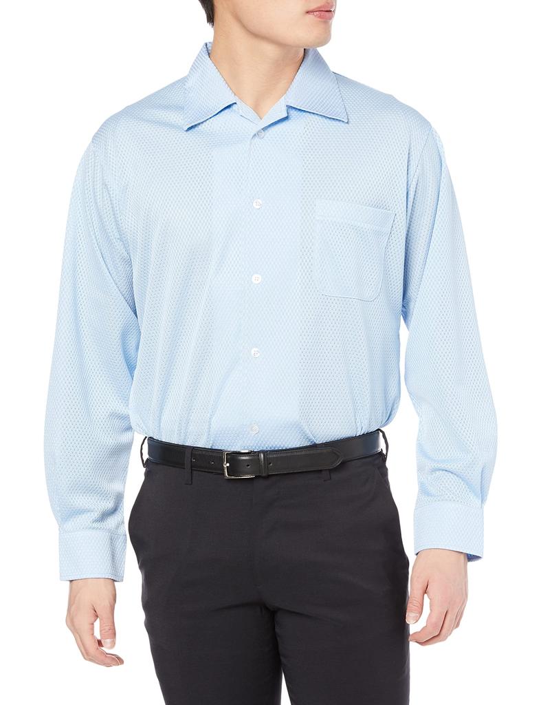 SSK Referee Long Sleeve Mesh Powder Size UPW015 Shirt, Blue, L,