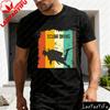 Scuba Diving Silhouette Rainbow Stripe Summer Men TShirt Vintage Style Casual Wear for Beach Outdoor Activities Gift