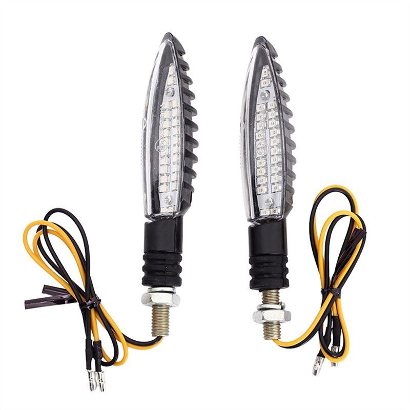Precise Motorcycle Turn Signal LED Light E24 Flowing Water Flashing Indicator Bendable Tail Stop Signal Light For Honda P