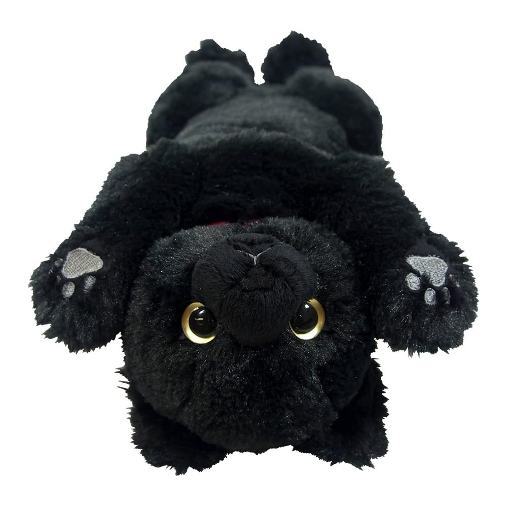 Hizaneko Plush Toy Black Small Size Soft Stuffed Animal