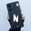 For Vivo Y35 Case Cute Initial Letters Soft Liquid Silicone Back Cover For Vivo Y 35 4G Funda Anti Drop Phone Protector Coque