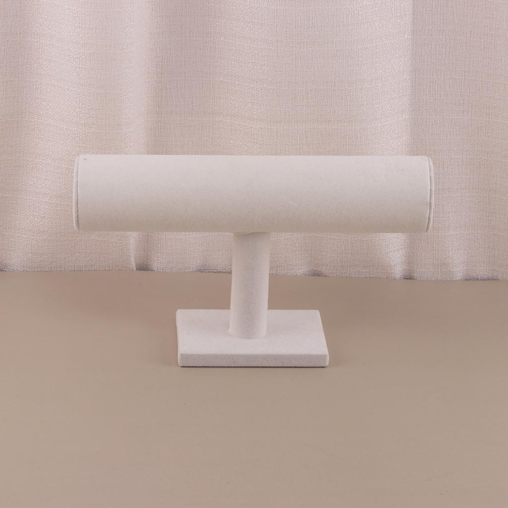 Velvet Single-Layer Bracelet Display Stand Watch Holder Tray Portable Jewelry Organizer Rack for Street Vendor Stall Countertop