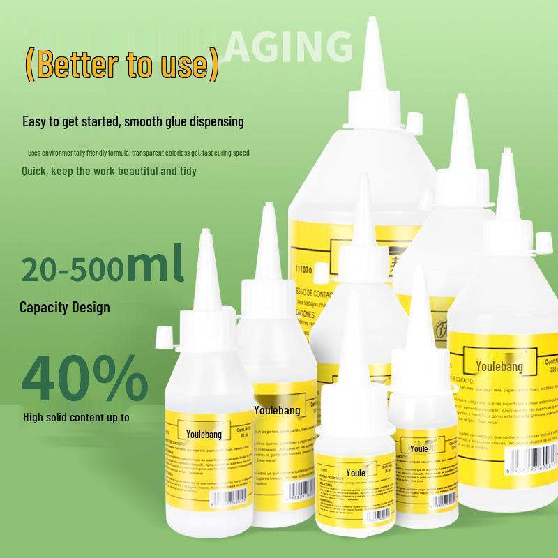 30ml Transparent Alcohol Glue for Kids' DIY Crafts: Non-woven Fabric, Hemp Rope, Styrofoam, and Pipe Cleaners