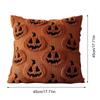 2Pcs Halloween Funny Face Pumpkin Pillow Covers Soft Throw Pillow Covers Plush Couch Cushion Case Home Decorations Holiday Gifts