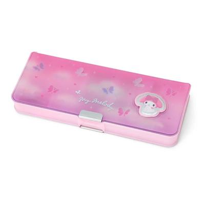 Sanrio My Melody Estuche para Lápices Abre con Cierre para 6 Incluye Sacapuntas Mini y Nombre 264962 Estuche de Doble Cara, Tipo de Doble Cara, Lápices, Espacio,