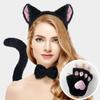 Cosplay Anime Exhibition Cat Claw Gloves Cat Ears Headband Tail Suit