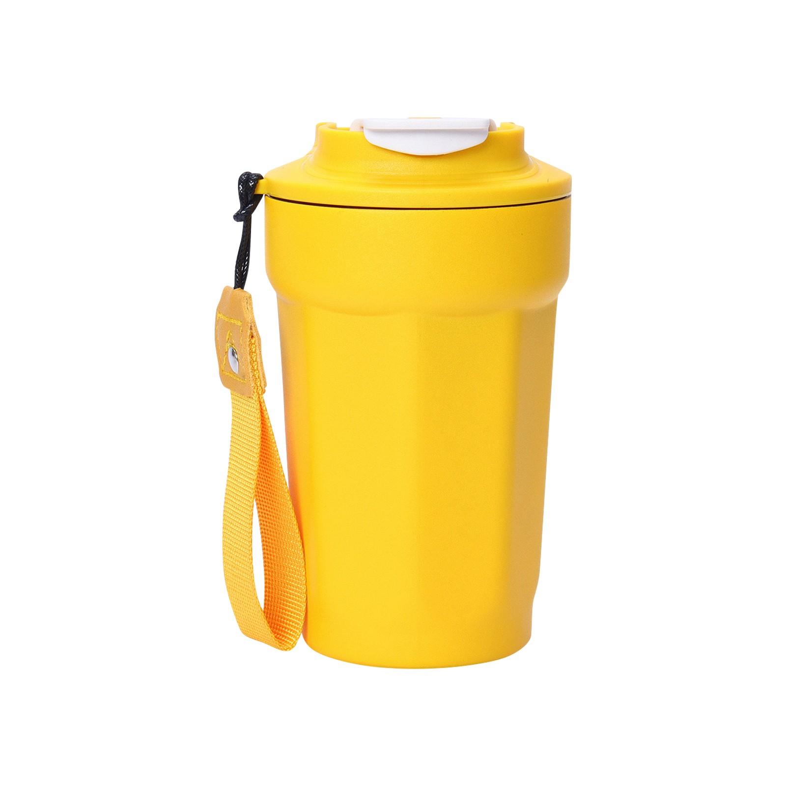 

Персонализированная индивидуальная кофейная чашка из нержавеющей стали 304 для мужчин и женщин One Size жёлтый