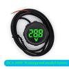 DC 4-100V LED Digital Display Round Two-wire Waterproof Voltmeter DC Digital Car Voltage Current Meter Volt Detector Tester