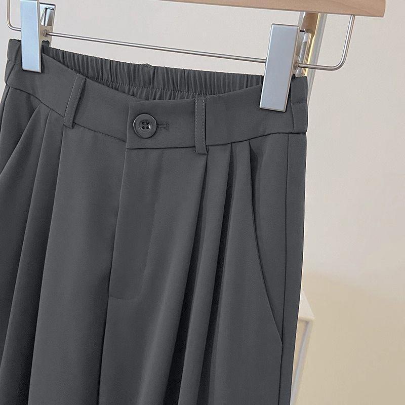 Women's 2025 Spring High Waist Versatile Wide-Leg Pants