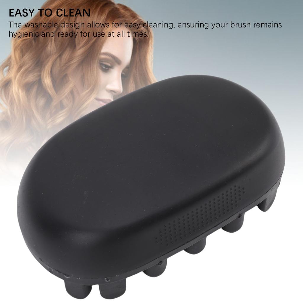 Twist Styler Brush Quick Easy Styling Washable Rubber Afro Twist Hair Brush for Black Men Black