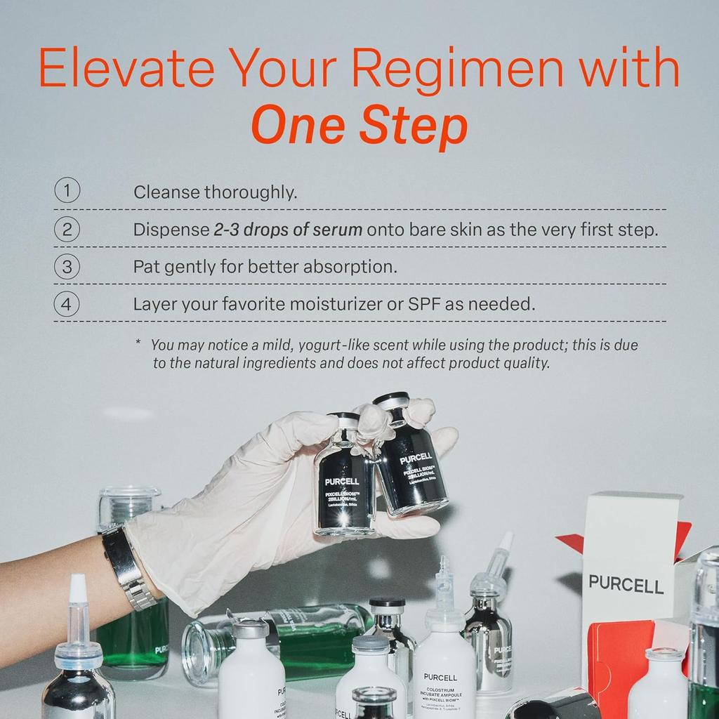 PURCELL Pixcell Biom 2 Billion/mL 30mL Probiotic Essence Restores Skin Barrier with Bifida for Acne Prone Skin and Sensitive Skin