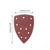 10/20/40 PCS 11Holes Mouse 40-2000 Grits Paper Detail Sanding Sander Sander PSM Triangular Sandpaper Detail Multi