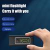 Dual Core Led Flashlight Waterproof Lightweight Rechargeable Outdoor Camping Strong Light Long-Range Portable Keychain Light
