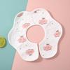 Baby Class A Cotton 360 Degree Rotating Bibs Waterproof Saliva Towel All Season Universal Drool Catcher For Infants
