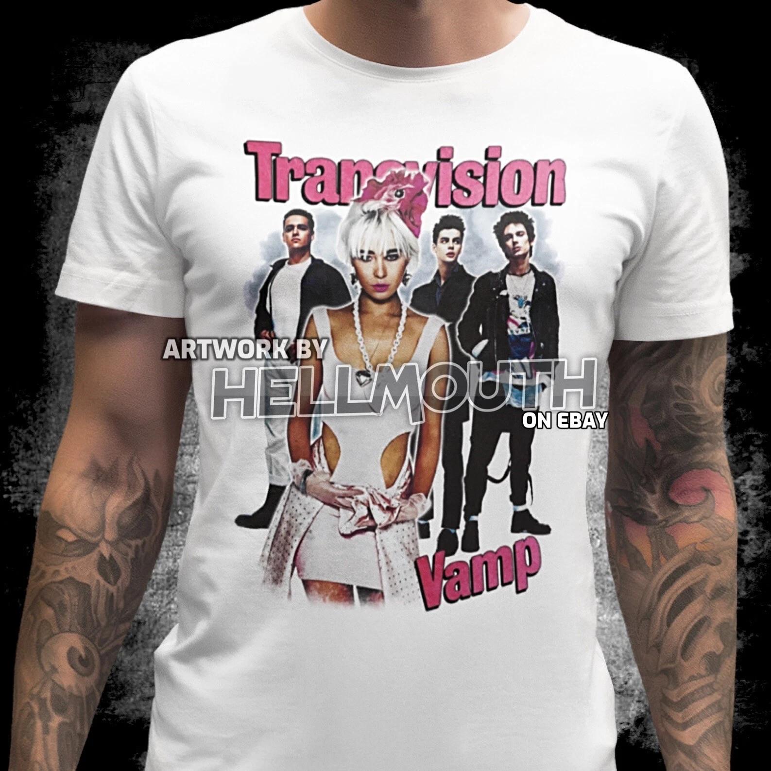 Transvision Vamp 100% Cotton T-shirt Mens Tees Top - Mens Women s sizes S-XXL Band Wendy James 80s Pop Art S