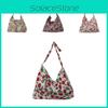 Chic And Sweet Floral Shoulder Bag Fabric Large Capacity Soft Boxy Crossbody