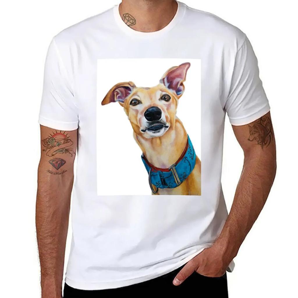 Greyhound - Galgo Espa?ol T-Shirt Vintage-Kleidung Oversizeds Unifarben Herren Große Größen T-Shirts