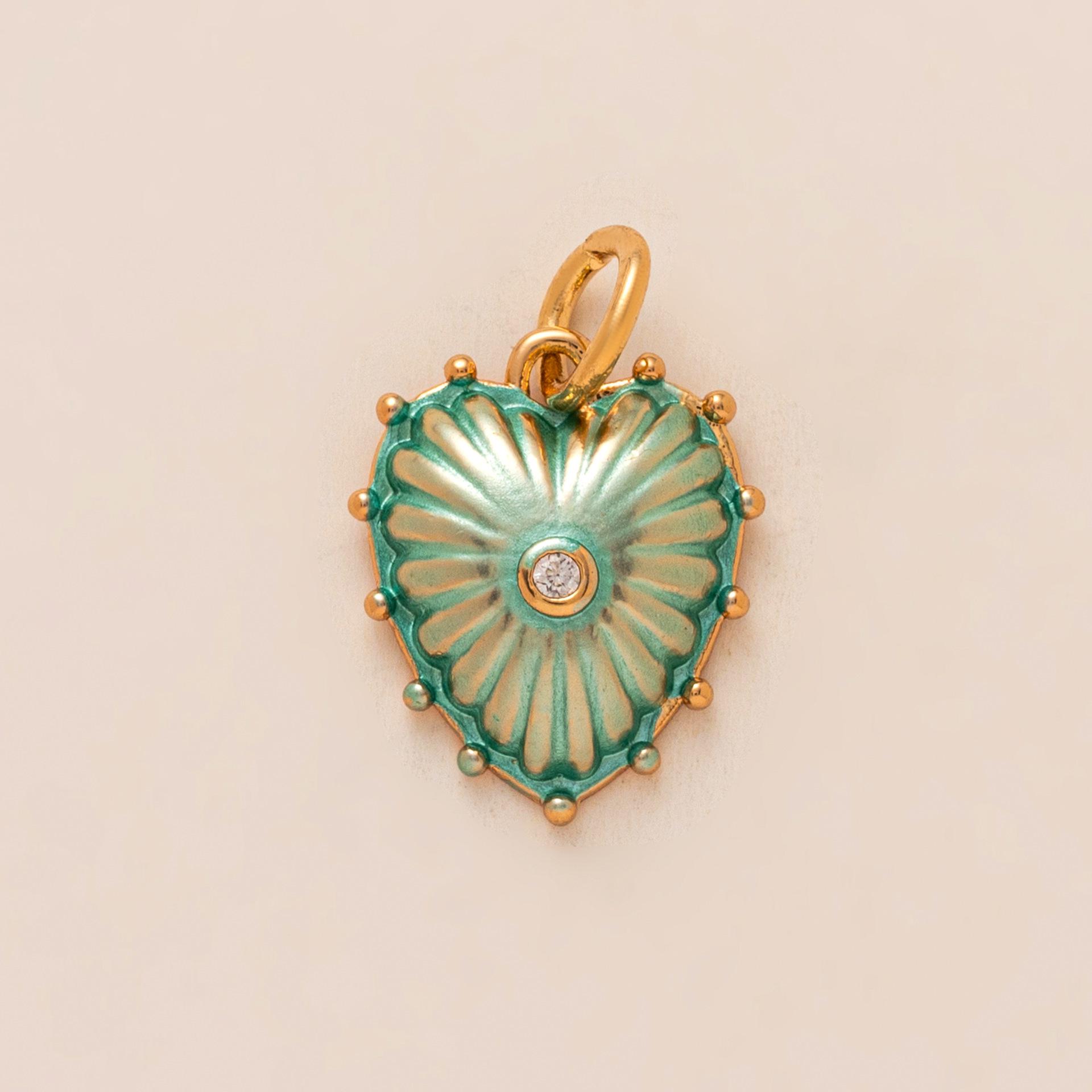 European American Love Heart Necklace Pendant - Multiple Styles DIY Design