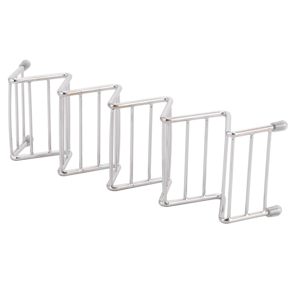 Taco Holder Innovative 304 Stainless Steel Pancake Stand Tray for Kitchen Restaurant4 5 Grid