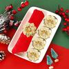 6Pcs Rose Flower Napkin Holder Floral Rhinestone Napkins Rings for Wedding Mother's Day Party Dinner Table Decor