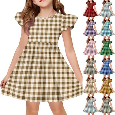 Girls' Summer Princess Dress , A,Line T,Shirt Dress Easter Day