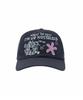 1993STUDIO Flower Applique Camp Cap_Navy