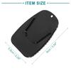 ACROPIX Motorcycle Kickstand Support Plate Pad Universal Black 2pcs