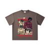 260 GSM Double Yarn 32 Count 100% Cotton Baki V5 Ohma Print Unisex Heavy Cotton T Shirt