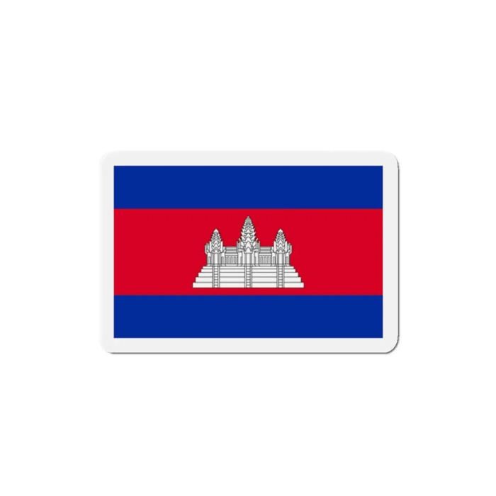 Aimant Drapeau Cambodge - Multicolore - 10 cm - 50 pièces - Résine synthétique - Mixte