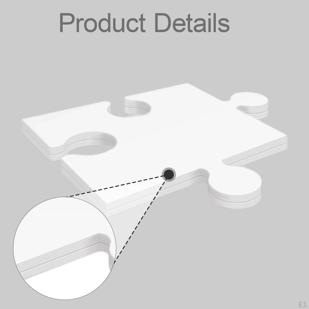 24x Blank Puzzle Templates for Kids Adults Art Crafts DIY Drawing Versatile