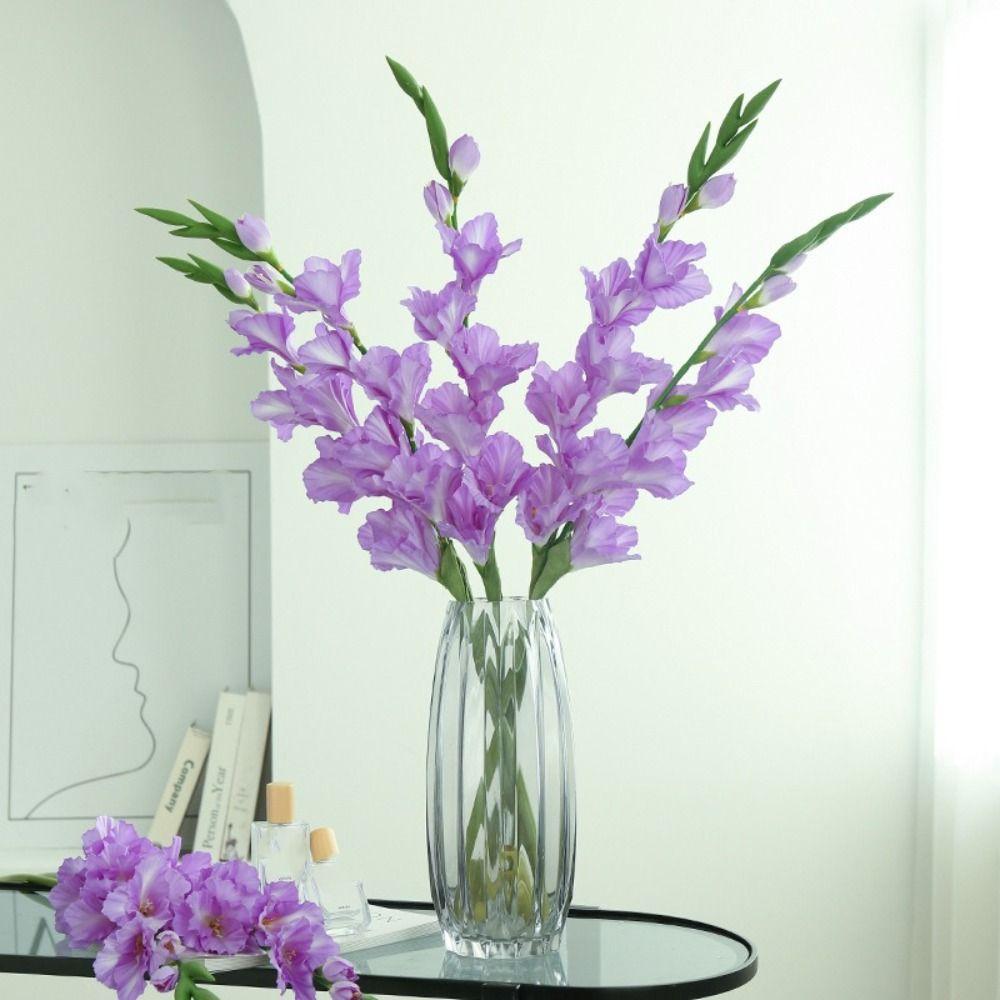 84cm Artificial Gladiolus Branch Real Touch Fake Flowers  Wedding Room Decoration