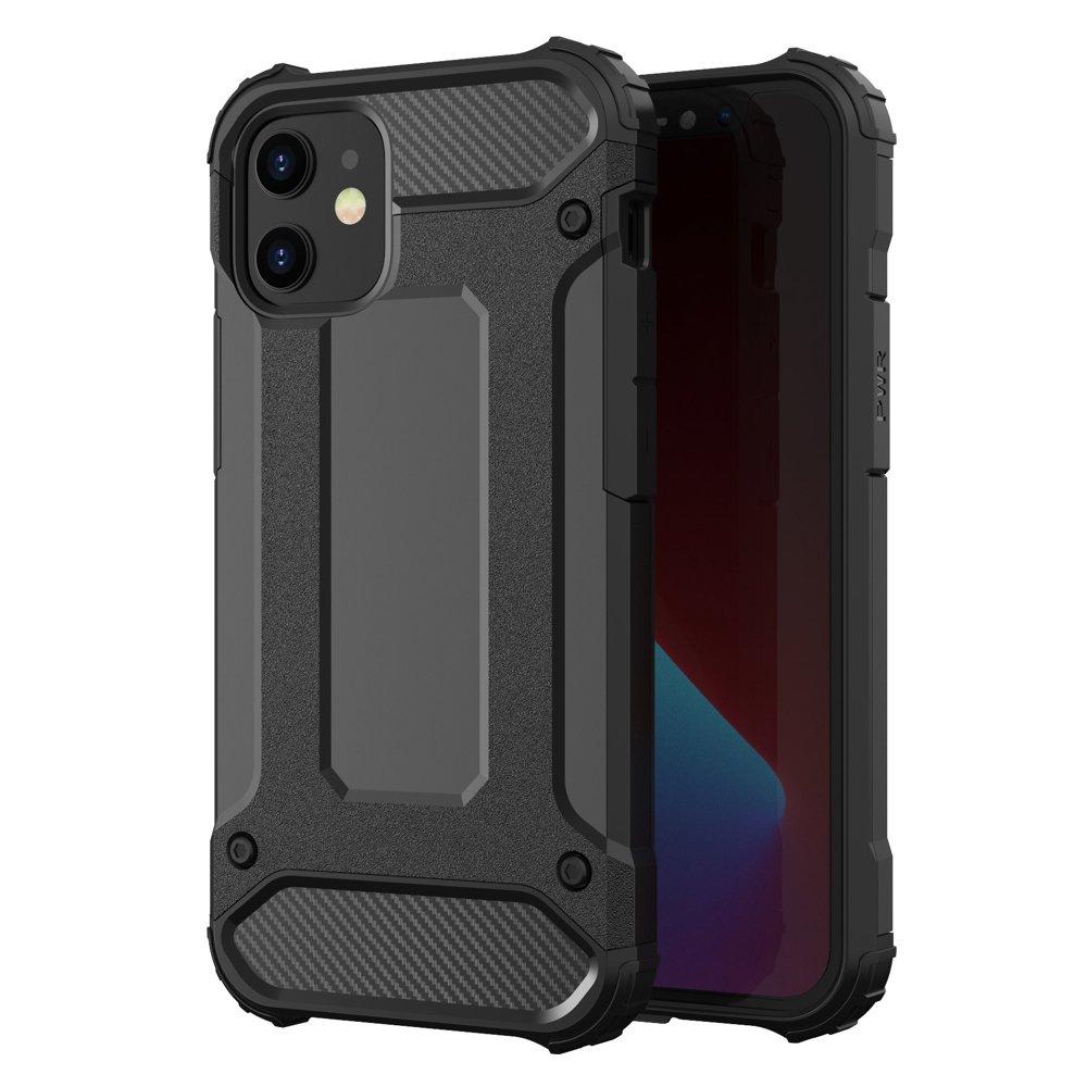 iPhone 12 Pro Max Hybrid Armor Case - Durable Black Protective Cover