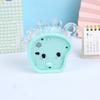 Foot Shaped Alarm Clock Cute Cartoon Crystal Jelly Color DIY Children Alarm Clock for Bedroom Green