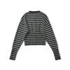 European & American Style 2025 Striped Cardigan Sweater & Shorts Set