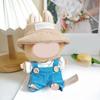 Doll Outfit Set Suspender and Hat For 15cm Figure Doll Soft Polyester Doll Overalls Matching Hat Doll Display Clothing