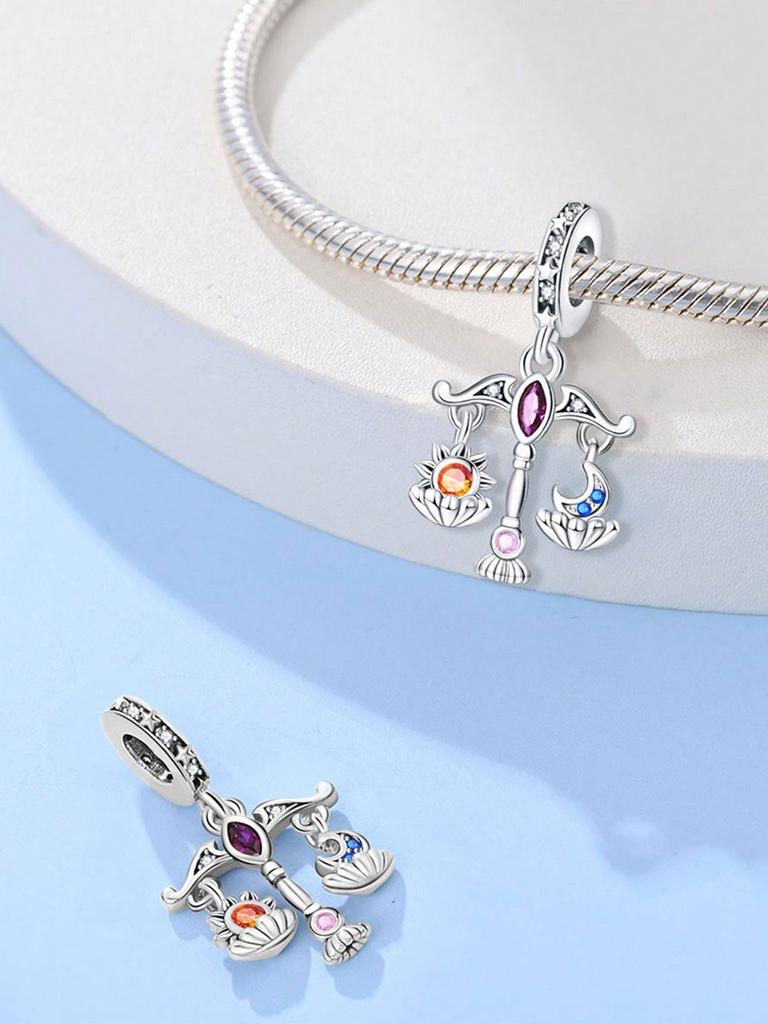 Charms Plata Copper Colors Sun Stars Moon Beads Charm Pendant For Original Bracelet For Women Diy Jewelry Love Gift