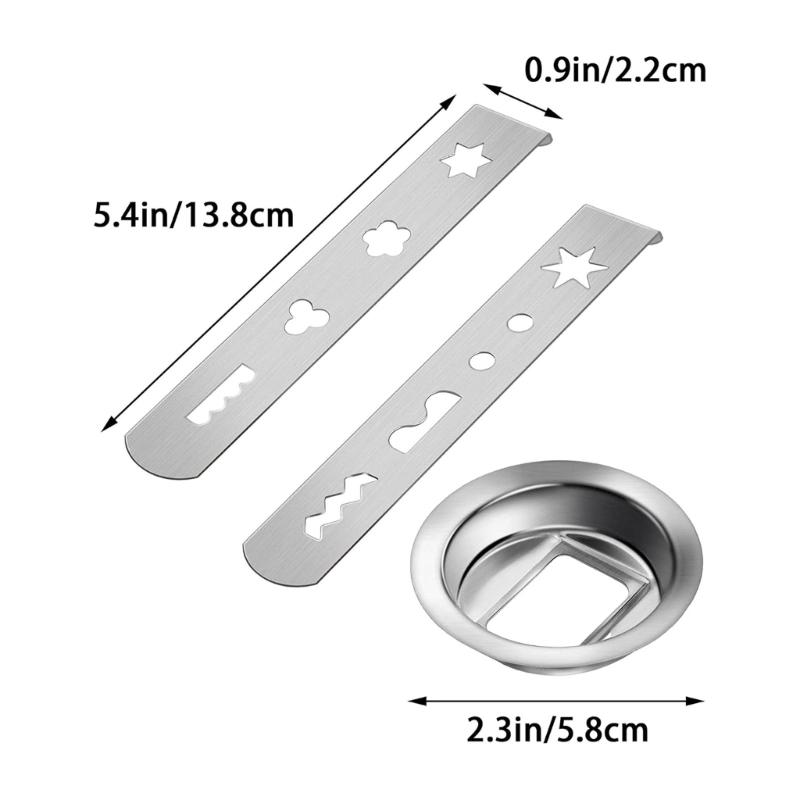 Praktický díl mlýnku na maso Nerezová tryska Příslušenství na sušenky Kovová textura Vhodné pro použití s různými mixéry