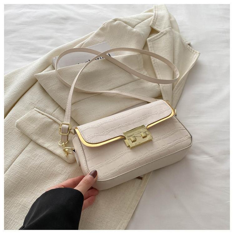 Fashionable Korean Style Shoulder Bag 2024 Summer New Bag Women Simple Small Square Bag