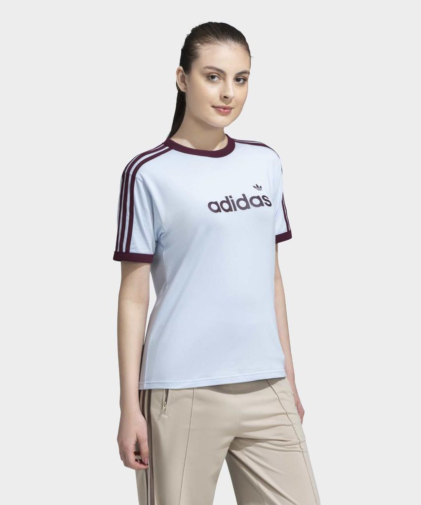 adidas Linear T-Shirt - Crystal Sky: Maroon / Kg3714