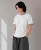 CUSTOMUS Men'S Sorona Contrast Ribbed Short Sleeve T-Shirt Cxs26Mkrt507 Whi