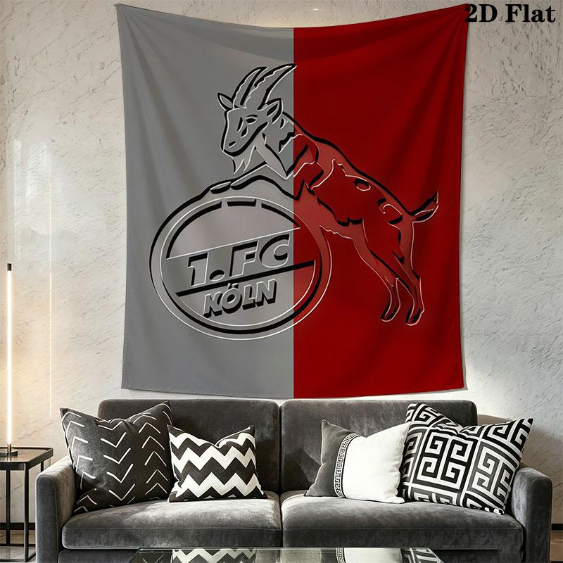 1. FC Köln Wall Hanging Printed Fabric Blanket Decorative Tapestries for Bedroom Living Room Home Decor