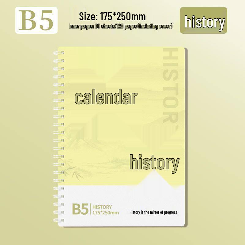 Back-to-School Essential Coil Subject Notebook Set - B5 Thickened Math Notebook for Junior & Senior High Students