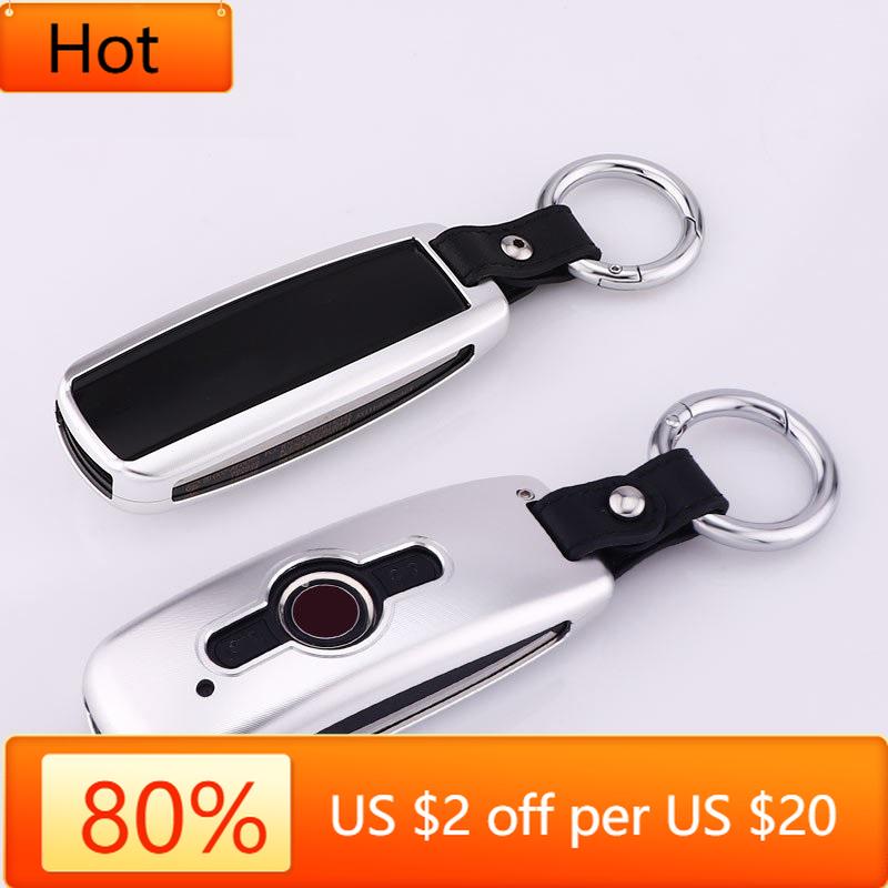 

Interior Mouldings Aluminum alloy Start Remote Control Package Keyless Start Key Case Holder for Honda Goldwing GL1800 2018 2019 срібний