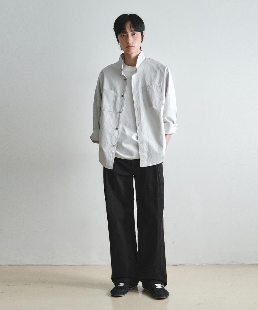 Wednesday Oasis Deep Tuck Wide Cotton Pants_Black(W26Pt03)