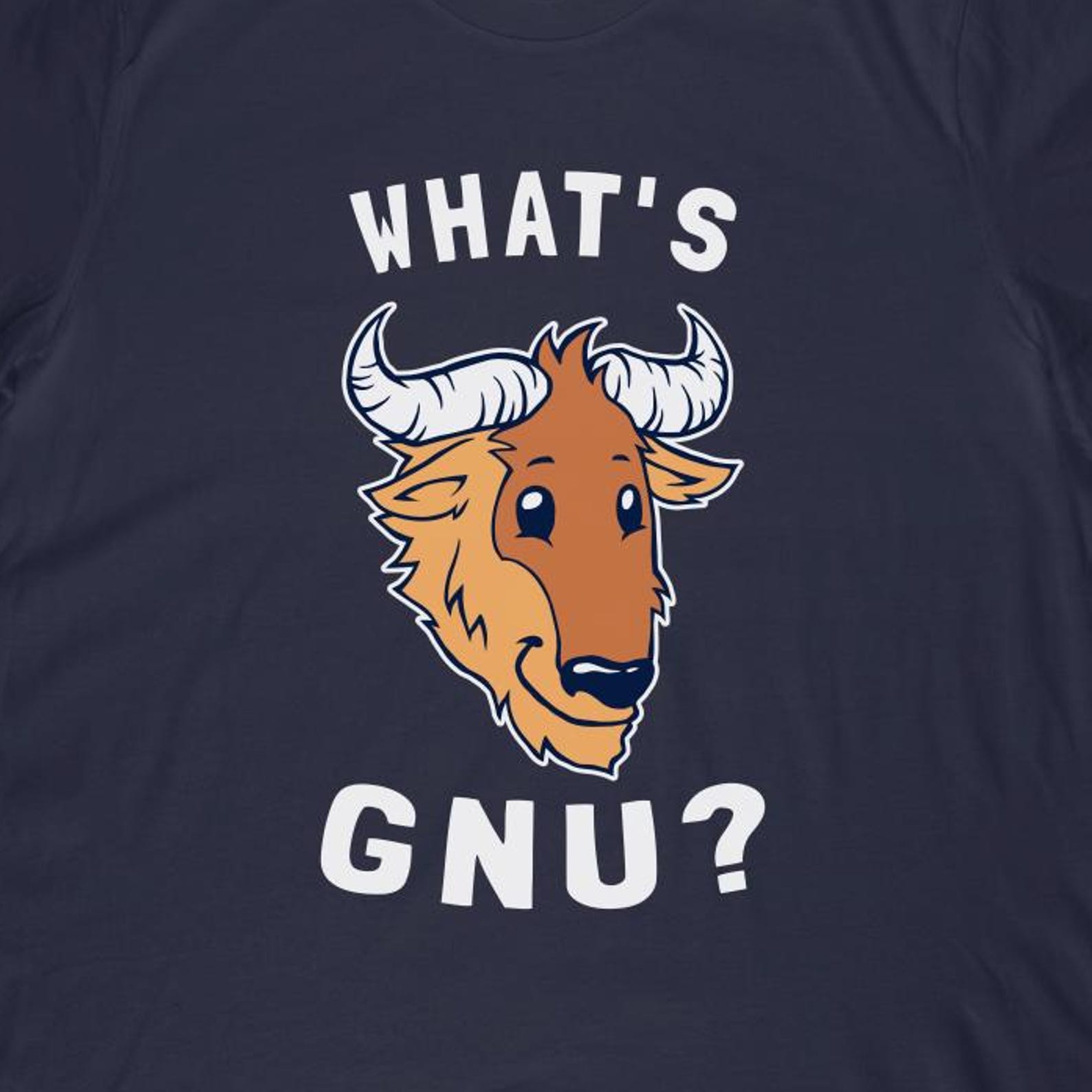 What s Gnu T-Shirt | Funny Wildebeest Animal Pun Shirt 3XL