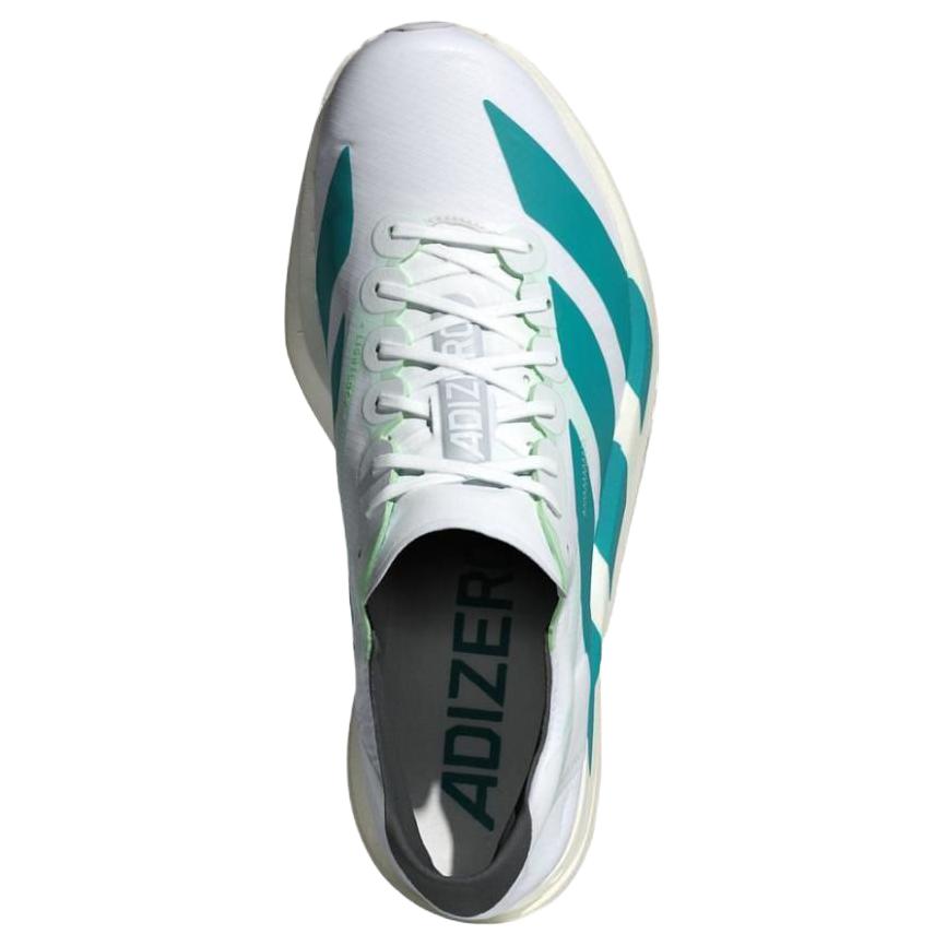 Adidas Adizero Adios Pro 4 White Pure Teal Unisex Sneakers Cloud-White Carbon JR1267