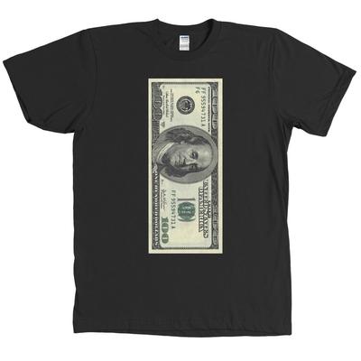 Billet de Cent Dollars USD 100 Benjamin Franklin Argent - BEAUCOUP DE COULEURS T-shirt Unisexe